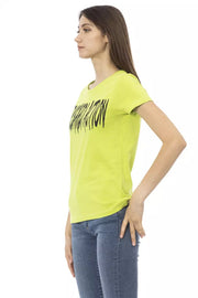 Trussardi Action Green Cotton T-Shirt