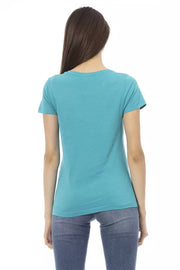 Trussardi Action Light Blue Cotton T-Shirt
