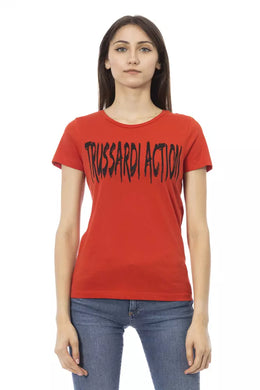 Trussardi Action Red Cotton T-Shirt