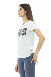 Trussardi Action Light Blue Cotton T-Shirt