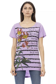 Trussardi Action Purple Cotton T-Shirt