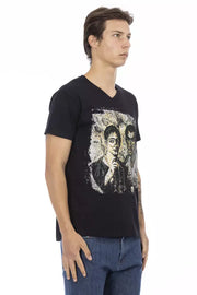 Trussardi Action Black Cotton Men's T-Shirt