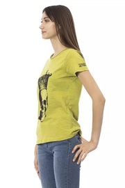 Trussardi Action Green Cotton T-Shirt