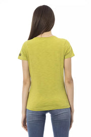 Trussardi Action Green Cotton T-Shirt