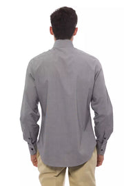 Billionaire Italian Couture Black And White Cotton Shirt