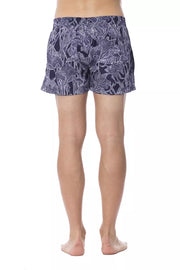 Roberto Cavalli Sport Blue Polyester Men's Swimwear