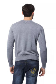 Billionaire Italian Couture Gray Merino Wool Sweater