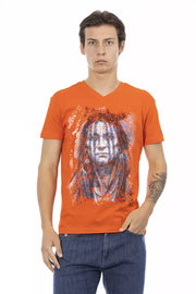 Trussardi Action Orange Cotton Men's T-Shirt