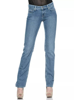 Ungaro Fever Light Blue Cotton Jeans Denim