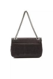 Pompei Donatella Black Leather Women Crossbody Bag