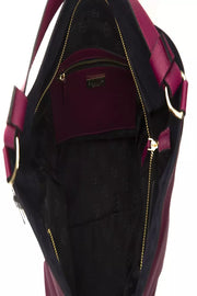 Pompei Donatella Burgundy Leather Shoulder Bag