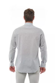 Bagutta Gray Cotton Shirt