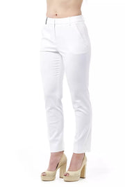 Peserico White Cotton Jeans & Pants