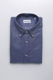 Robert Friedman Blue Cotton Men's Shirt