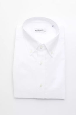 Robert Friedman White Cotton Men's Shirt