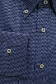Robert Friedman Blue Cotton Men's Shirt