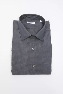 Robert Friedman Black Cotton Men's Shirt