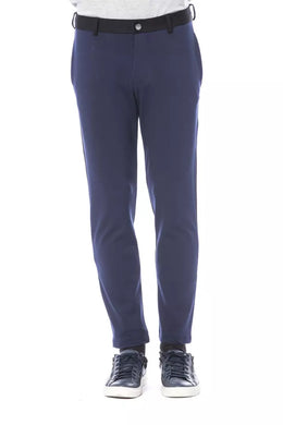 Verri Blue Viscose Pant