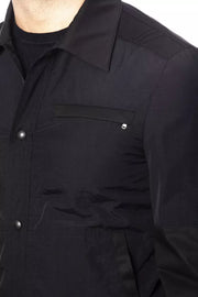 Verri Black Cotton Jackets & Coat