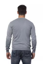 Verri Gray Cotton Men's Cardigan