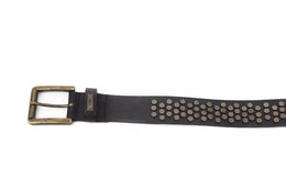 BYBLOS Black Cowhide Belt