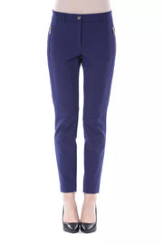 BYBLOS Blue Polyester Pant