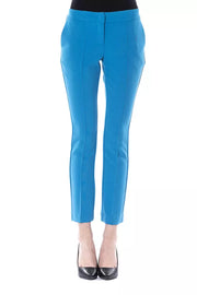 BYBLOS Light Blue Polyester Pant