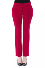 BYBLOS Fuchsia Polyester Pant