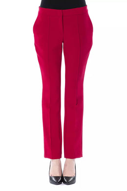 BYBLOS Fuchsia Polyester Pant