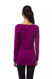 BYBLOS Purple Viscose T-Shirt