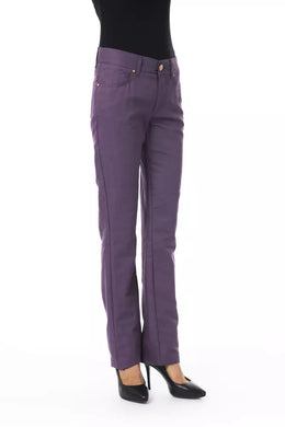 BYBLOS Purple Cotton Pant