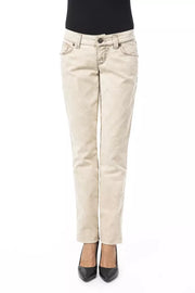 BYBLOS Beige Cotton Jeans Denim