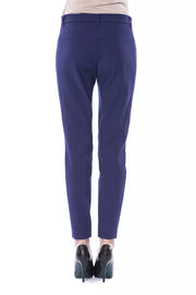 BYBLOS Blue Polyester Pant