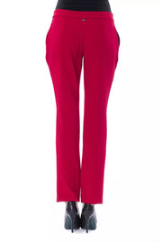 BYBLOS Fuchsia Polyester Pant