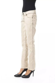 BYBLOS Beige Cotton Jeans Denim
