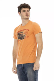 Trussardi Action Orange Cotton Men's T-Shirt