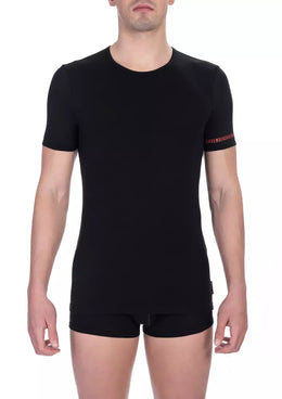 Bikkembergs Black Cotton T-Shirt