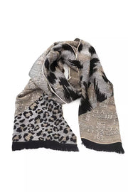 Cavalli Class Beige Wool Scarf