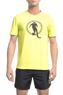 Bikkembergs Yellow Cotton T-Shirt