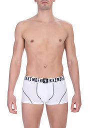 Bikkembergs White Cotton Boxer