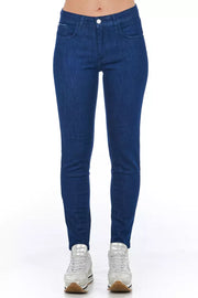 Frankie Morello Blue Cotton Jeans Denim