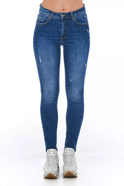 Frankie Morello Blue Other Fibres Jeans Denim