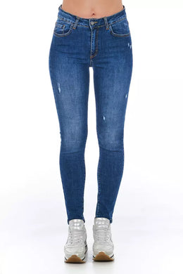 Frankie Morello Blue Other Fibres Jeans Denim