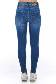 Frankie Morello Blue Other Fibres Jeans Denim
