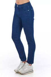 Frankie Morello Blue Cotton Jeans Denim