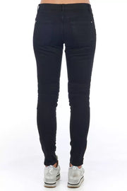 Frankie Morello Black Cotton Pant