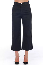 Frankie Morello Black Cotton Pant