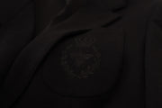 Dolce & Gabbana Black Wool Crown Slim Fit Jacket Blazer