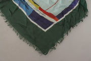 Dolce & Gabbana Multicolor Sorrento DG Shawl Fringe Scarf