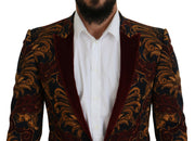 Dolce & Gabbana Multicolor Floral Single Breasted Martini Blazer